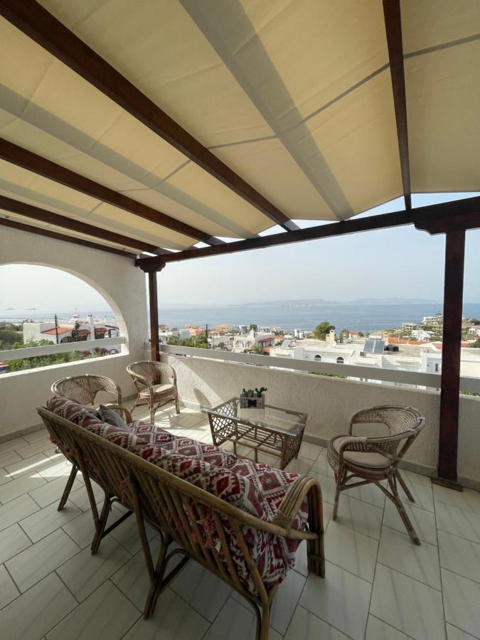 180° View To Sea Villa Vathi  Bagian luar foto
