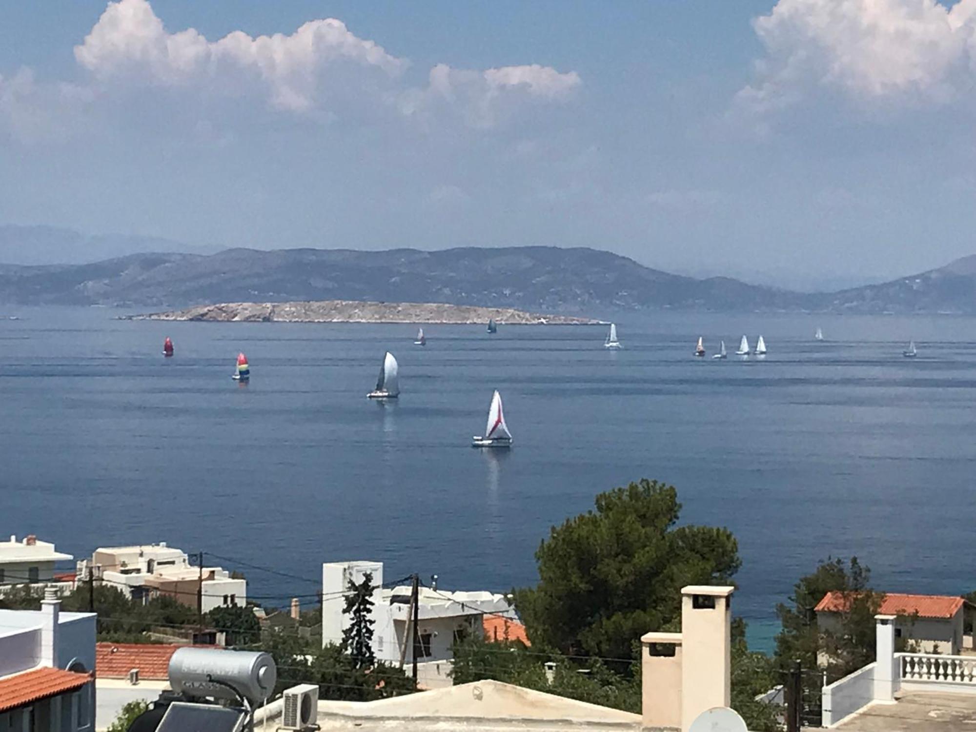 180° View To Sea Villa Vathi  Bagian luar foto