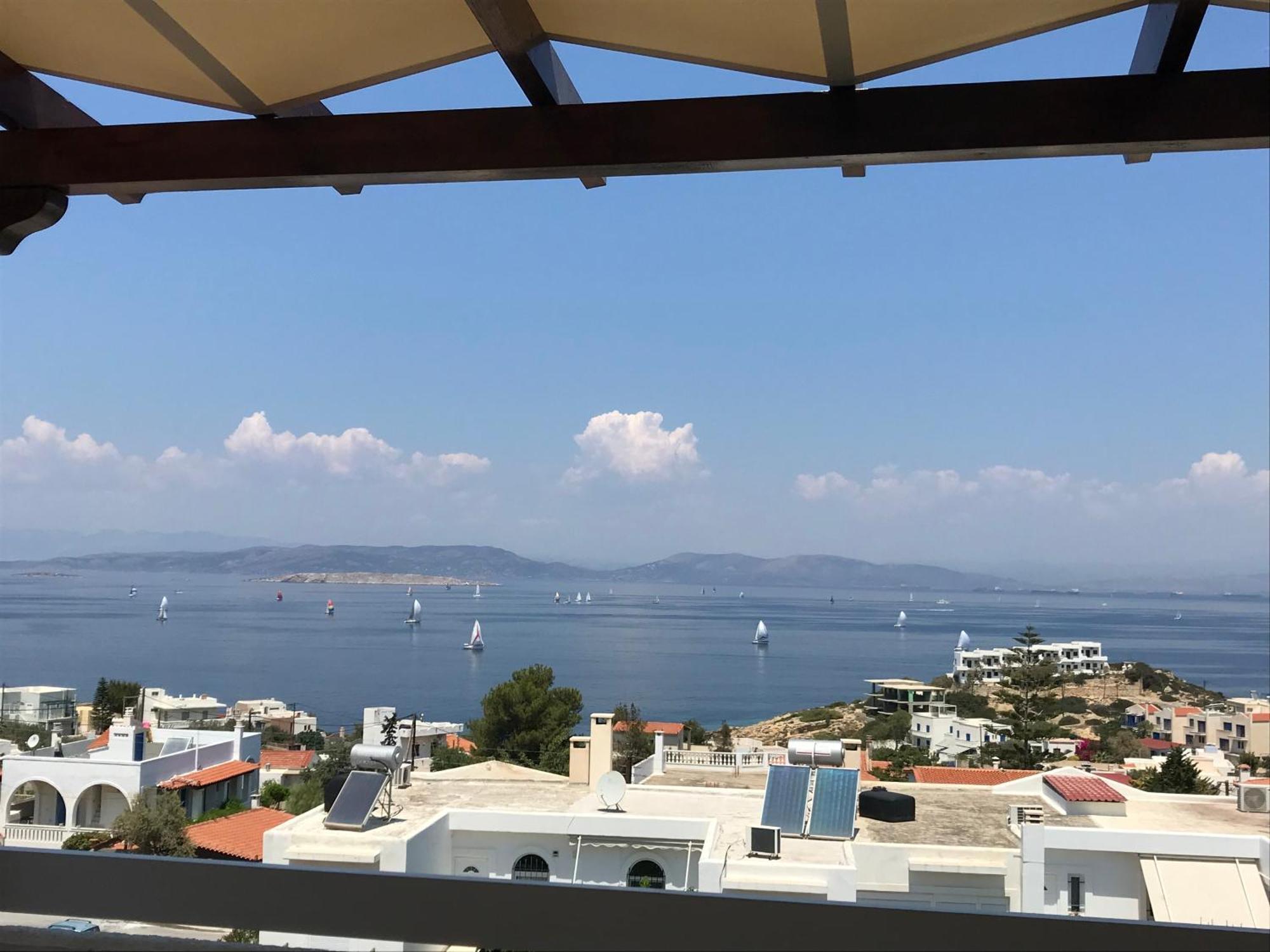 180° View To Sea Villa Vathi  Bagian luar foto